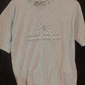 FREE SHIPPING Light Green Vintage Costa Del Sol 100% Cotton